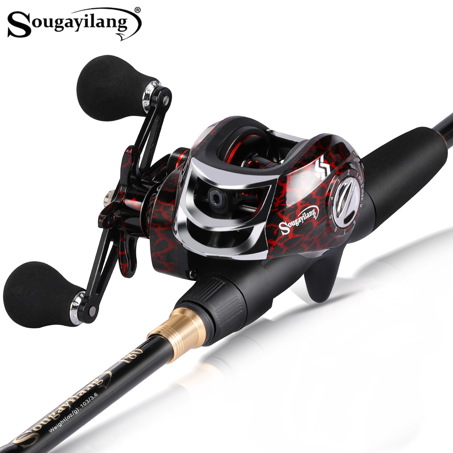 Spincast Reel - Sougayilang Joran Pancing Karbon Ringan Teleskopik
